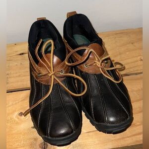 Men's Black and Brown Rain & Snow Boots